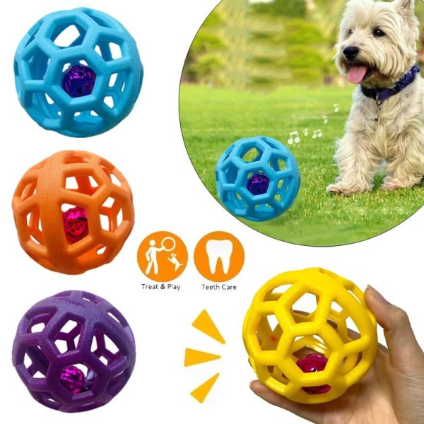 Brinquedo Interativo para Cães - Bola de Mastigar TPR
