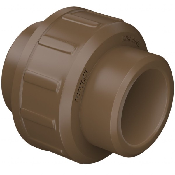 União Soldável PVC 32mm Marrom Fortlev