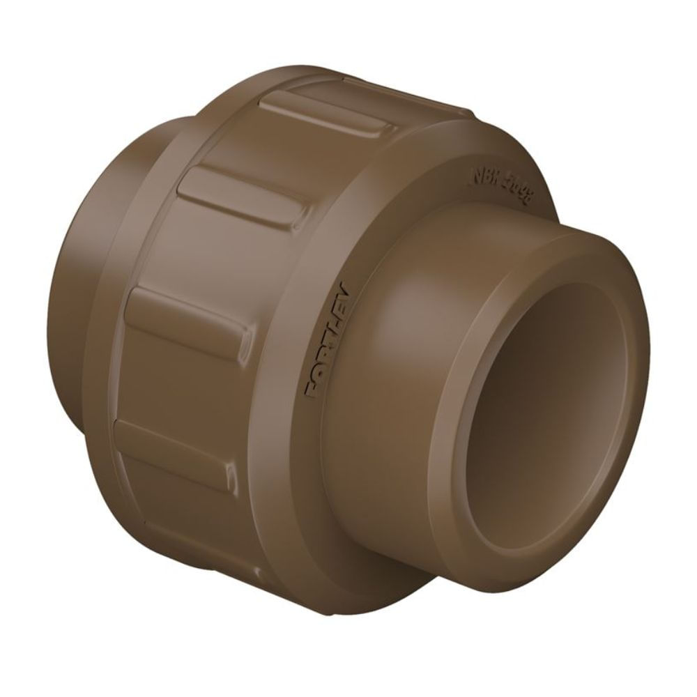 União Soldável PVC 40mm Marrom Fortlev