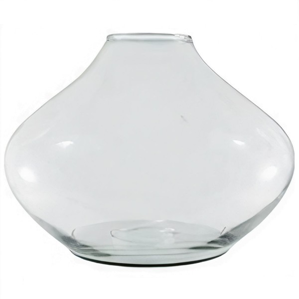 Encontraproduto.com.br - Vaso de Vidro Bojudo Decorativo para Arranjos de Flores, Rolhas
