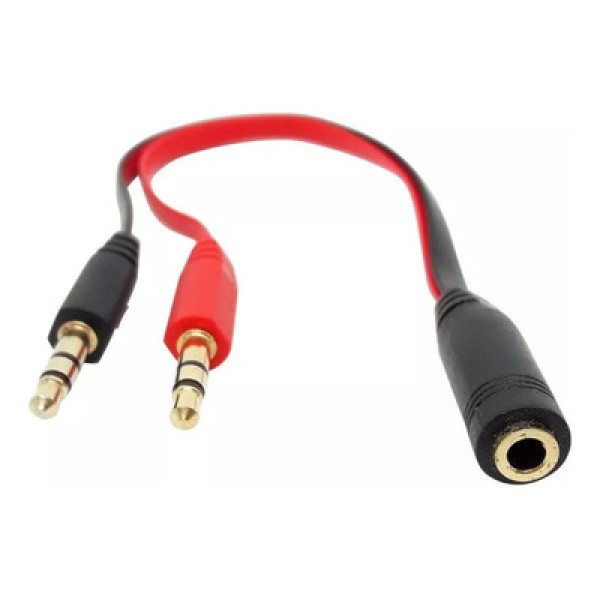 Encontraproduto.com.br - Cabo Adaptador P3 Fêmea Para 2 P2 Macho  Fone E Microfone
