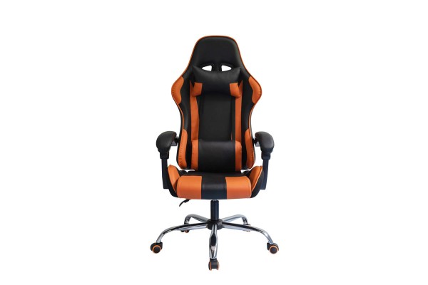 Encontraproduto.com.br - Cadeira Gamer Nina Laranja Members Mark