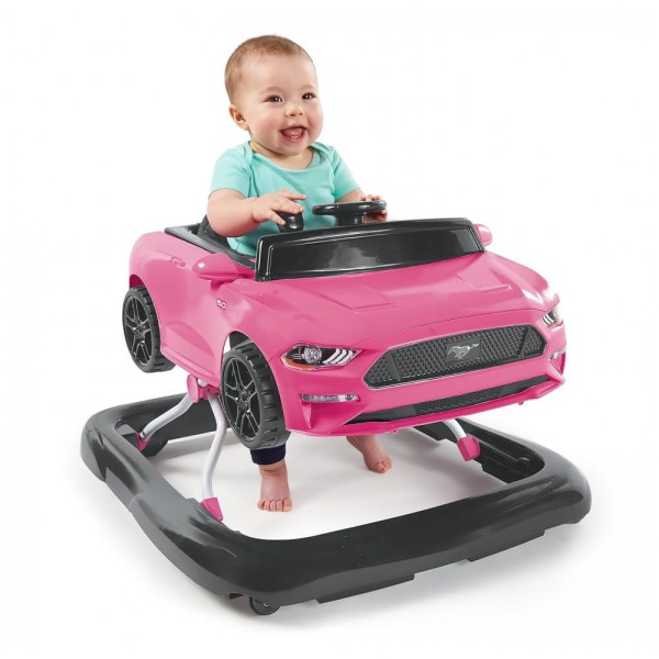 Encontraproduto.com.br - Andador Interativo 4 em 1 com Atividades e Assento Ajustável, Bright Starts, Rosa