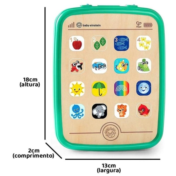 Encontraproduto.com.br - Tablet Musical Baby Einstein Toque Mágico Madeira