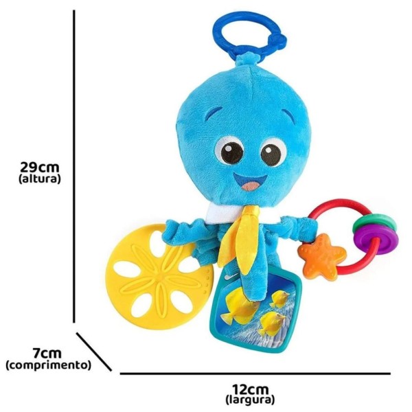 Encontraproduto.com.br - CHOCALHO DE PENDURAR ACTIVITY ARMS OCTOPUS - BABY EINSTEIN