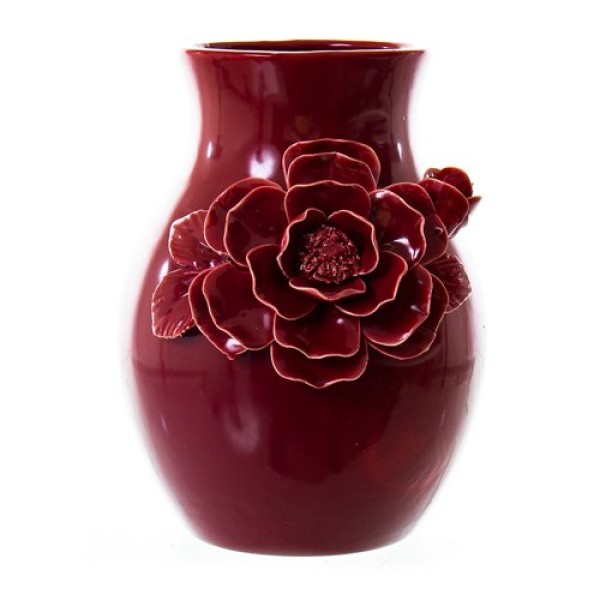 Encontraproduto.com.br - Vaso Flor Noritex 445-633431 Vermelho