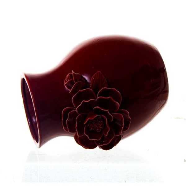 Encontraproduto.com.br - Vaso Flor Noritex 445-633431 Vermelho
