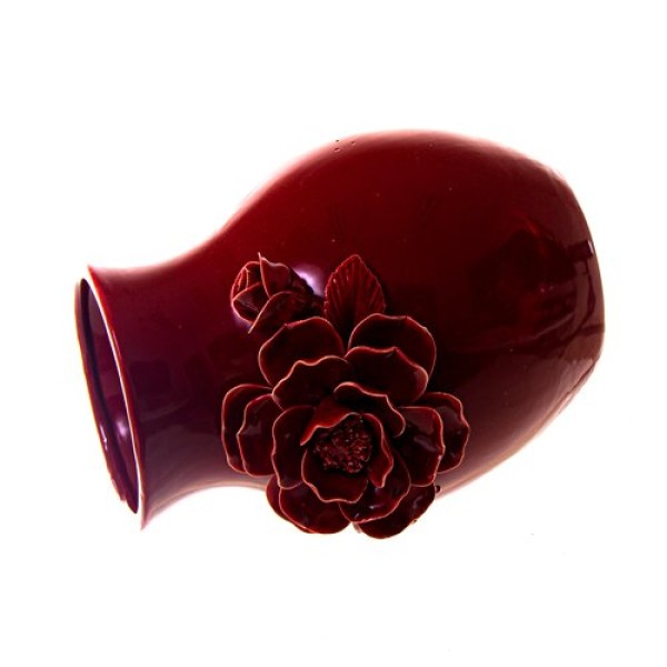 Encontraproduto.com.br - Vaso Flor Noritex 445-633431 Vermelho