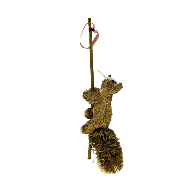 Encontraproduto.com.br - Esquilo Decoração Natalina 49x11x7cm Pendurar Miro AMS071
