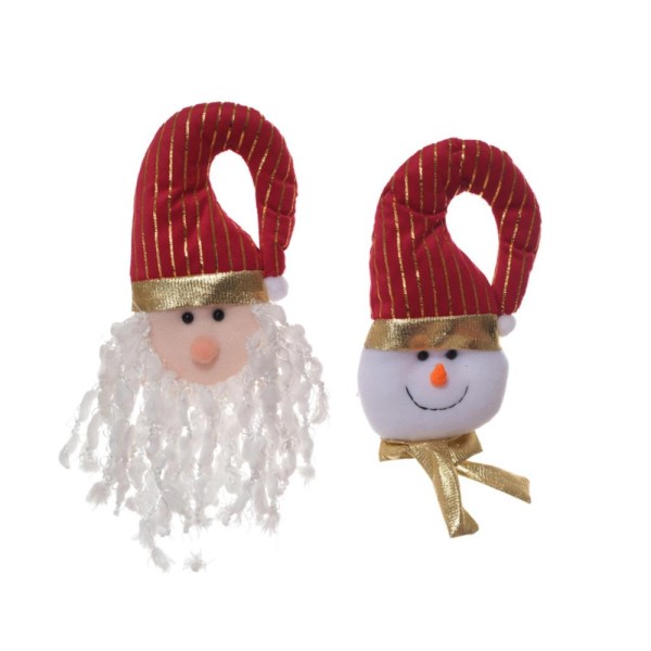 Encontraproduto.com.br - Conjunto Papai Noel Boneco de Neve 36x10x4Cm Miro