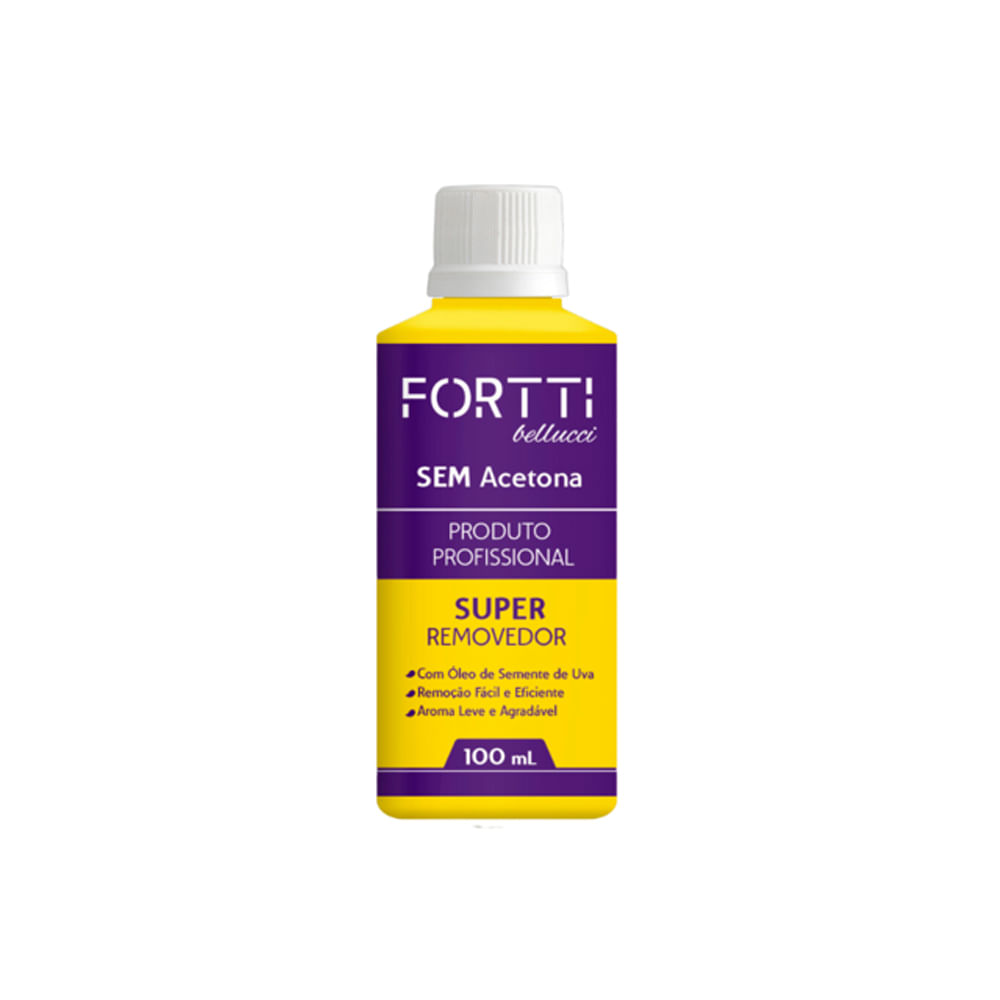 Encontraproduto.com.br - Removedor De Esmalte Fortti Sem Acetona 100 ml
