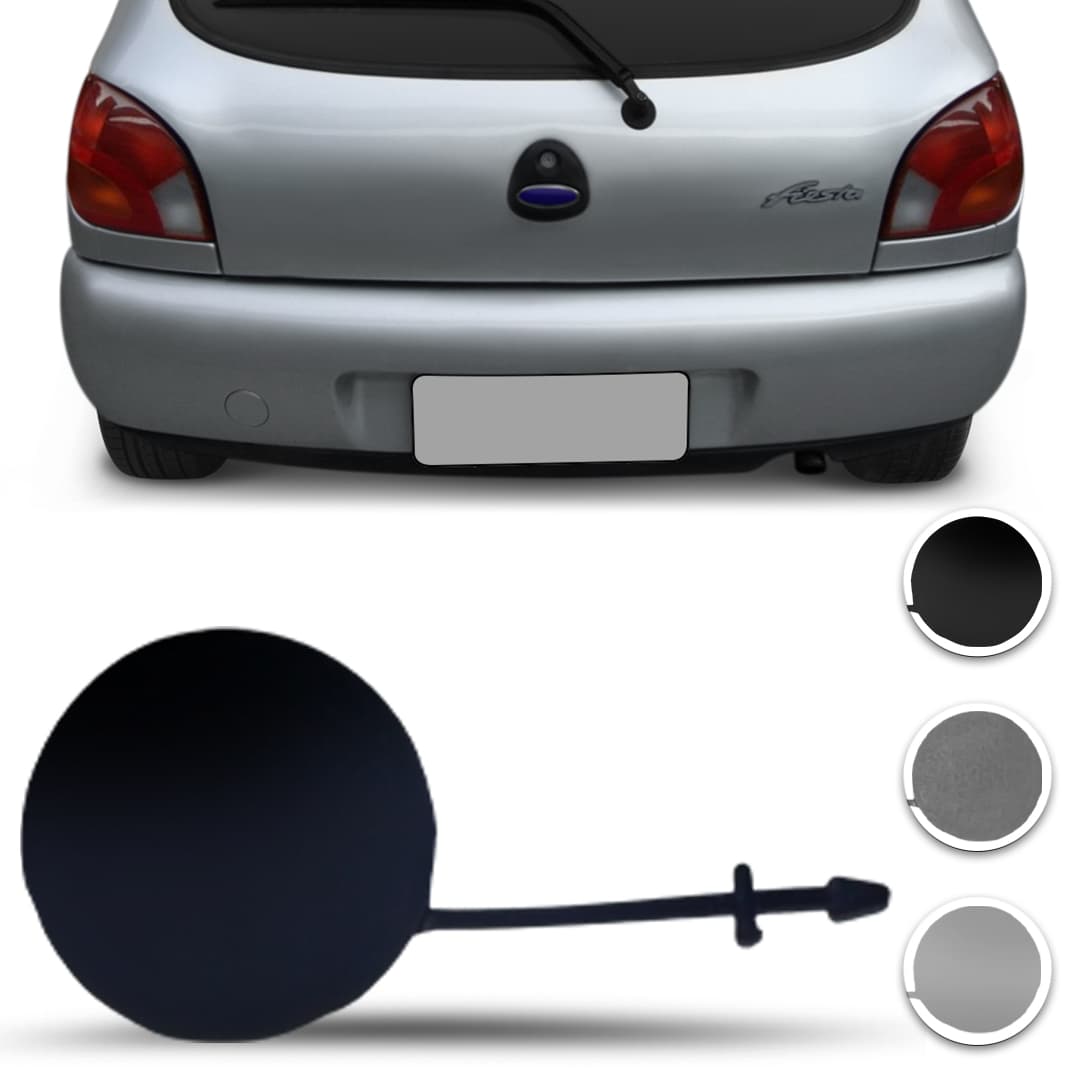 Tampa Reboque Parachoque Traseiro Ford Fiesta 96 97 98 99 Azul Cinza Primer