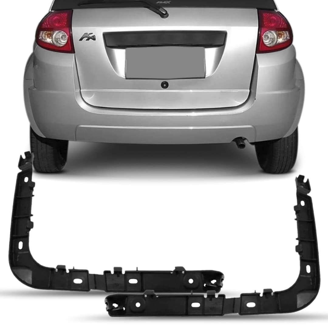 Suporte Guia do Parachoque Traseiro Ford Ka 2008 2009 2010 Preto