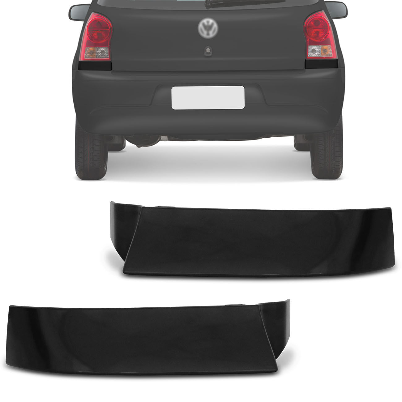 Moldura Inferior da Lanterna Traseira Gol G4 2006 2007 2008 2009 Preto