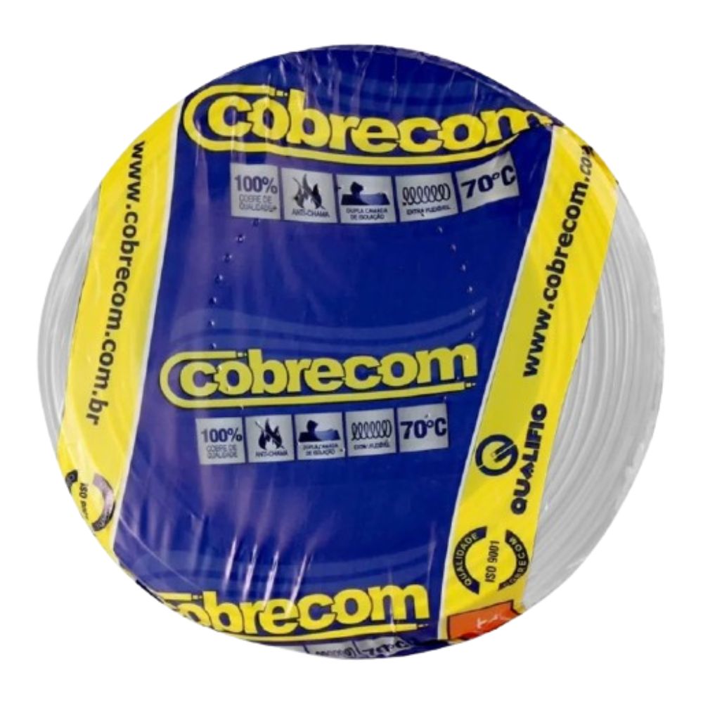 Fio/Cabo Flexível 450/750v 1,5mm 25 Metros Cobrecom Branco