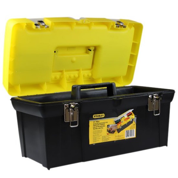 Encontraproduto.com.br - Caixa De Ferramentas Tipo Bau Plastica Pp Polipropileno 19 Com Tampa Organizadora - 19-061 - Stanley