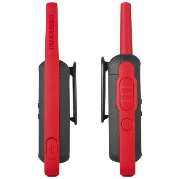 Encontraproduto.com.br - Walkie Talkie Talkabout 22 Canais 32 Km T210BR Vermelho/Preto - Motorola