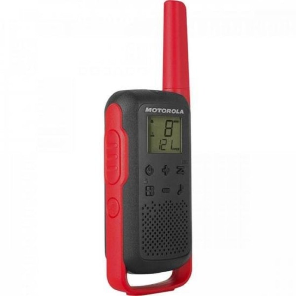 Encontraproduto.com.br - Walkie Talkie Talkabout 22 Canais 32 Km T210BR Vermelho/Preto - Motorola