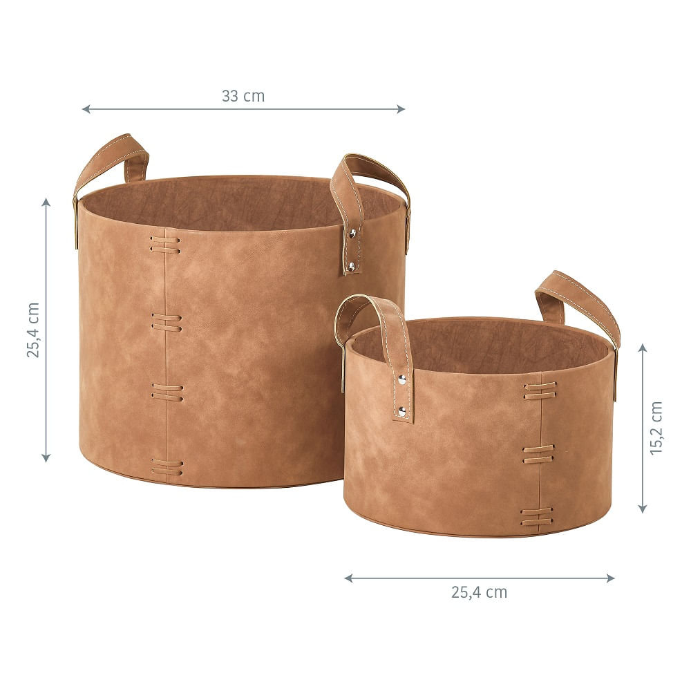Encontraproduto.com.br - Conjuntos de Cestos 2 Peças Mocka