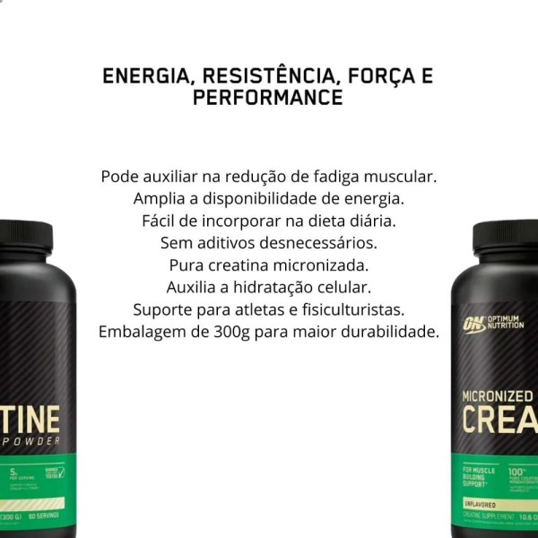 Encontraproduto.com.br - Creatine Micronized Powder 600g - Optimum Nutrition