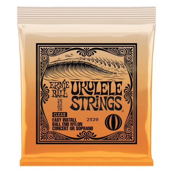 Corda Ernie Ball Concert/Soprano Ball-End Clear para Ukulele