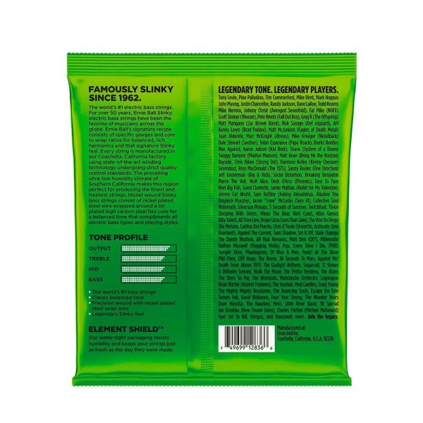 Encontraproduto.com.br - Corda Ernie Ball 045 Regular Slinky para Baixo 5 Cordas