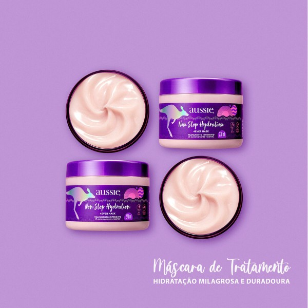 Encontraproduto.com.br - Máscara de Tratamento AUSSIE Non Stop Hydration 270ml