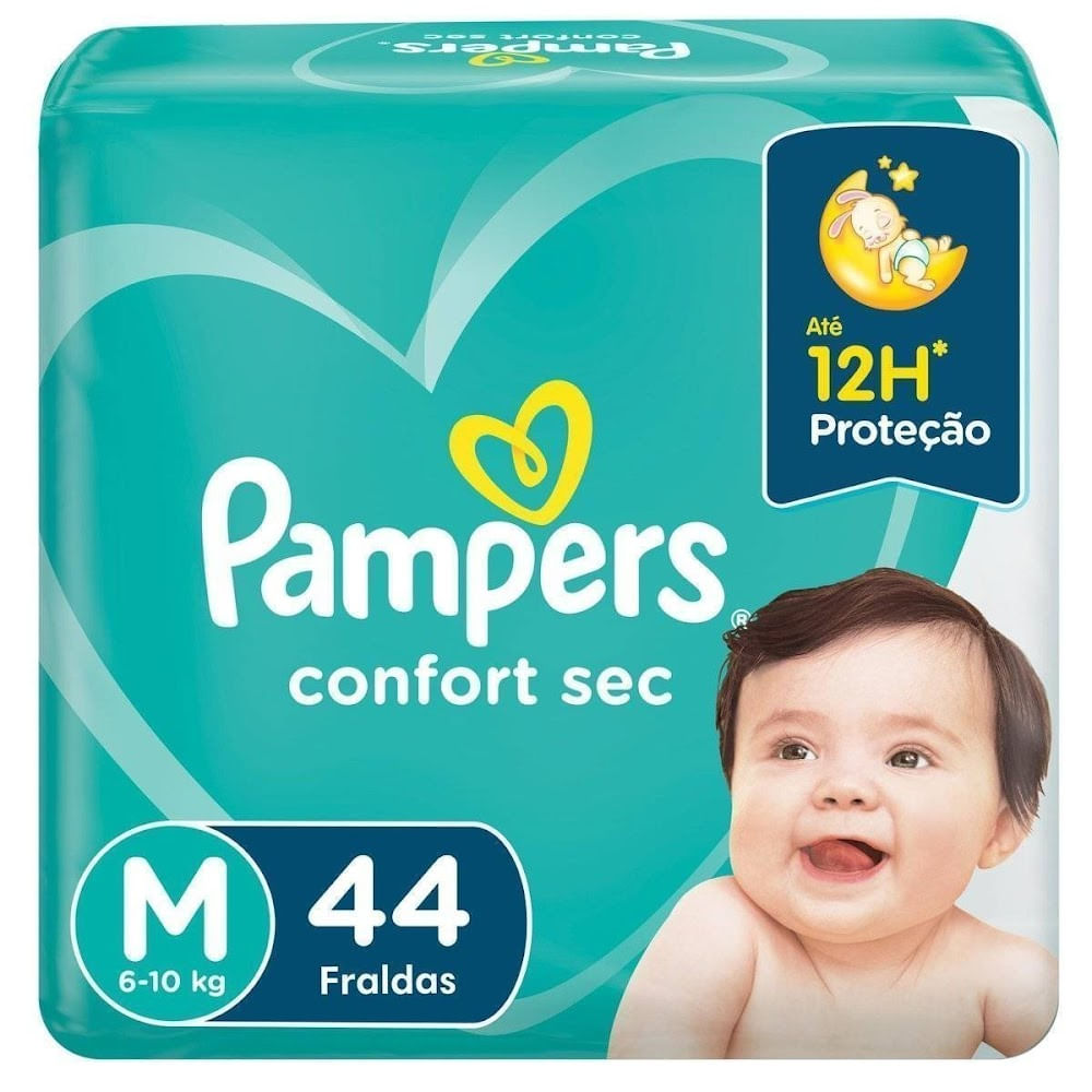 Encontraproduto.com.br - Fralda Pampers Confort Sec M 44 Unidades