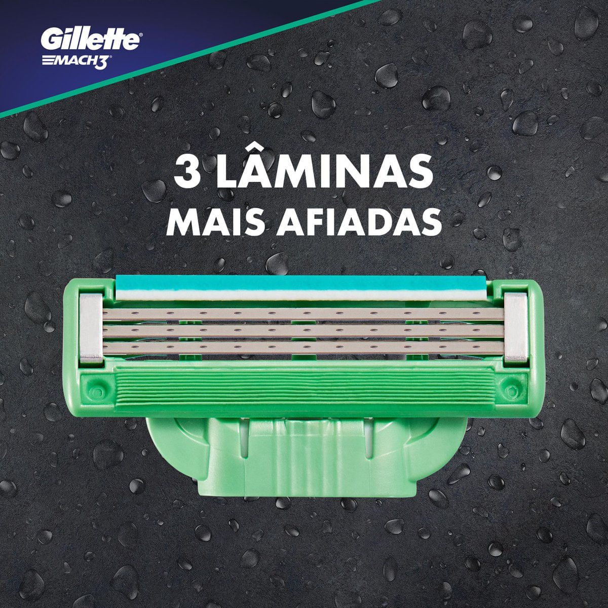 Encontraproduto.com.br - Carga para Aparelho de Barbear Gillette Mach3 Sensitive 8 Unidades
