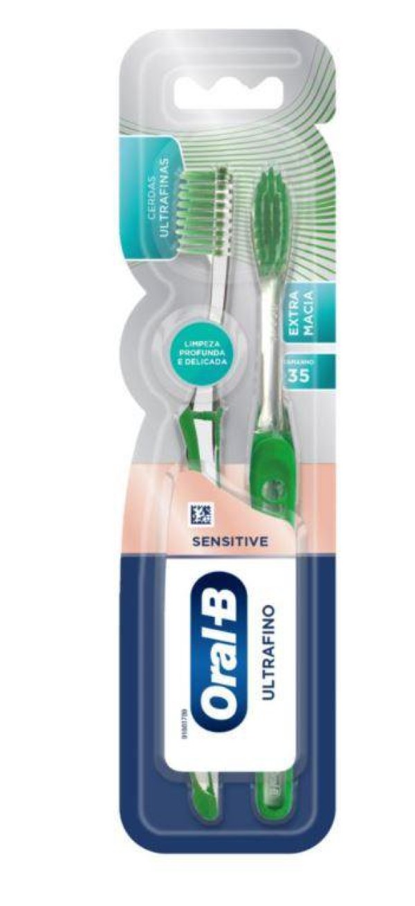 Escova Dental Oral-b Ultrafino 2 Unidades