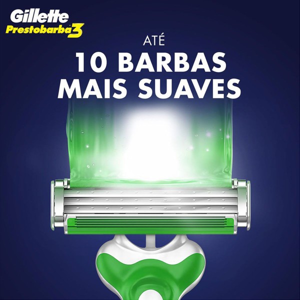 Encontraproduto.com.br - Aparelho Barbear Prestobarba 3 Sensitive Leve 3 Pague 2
