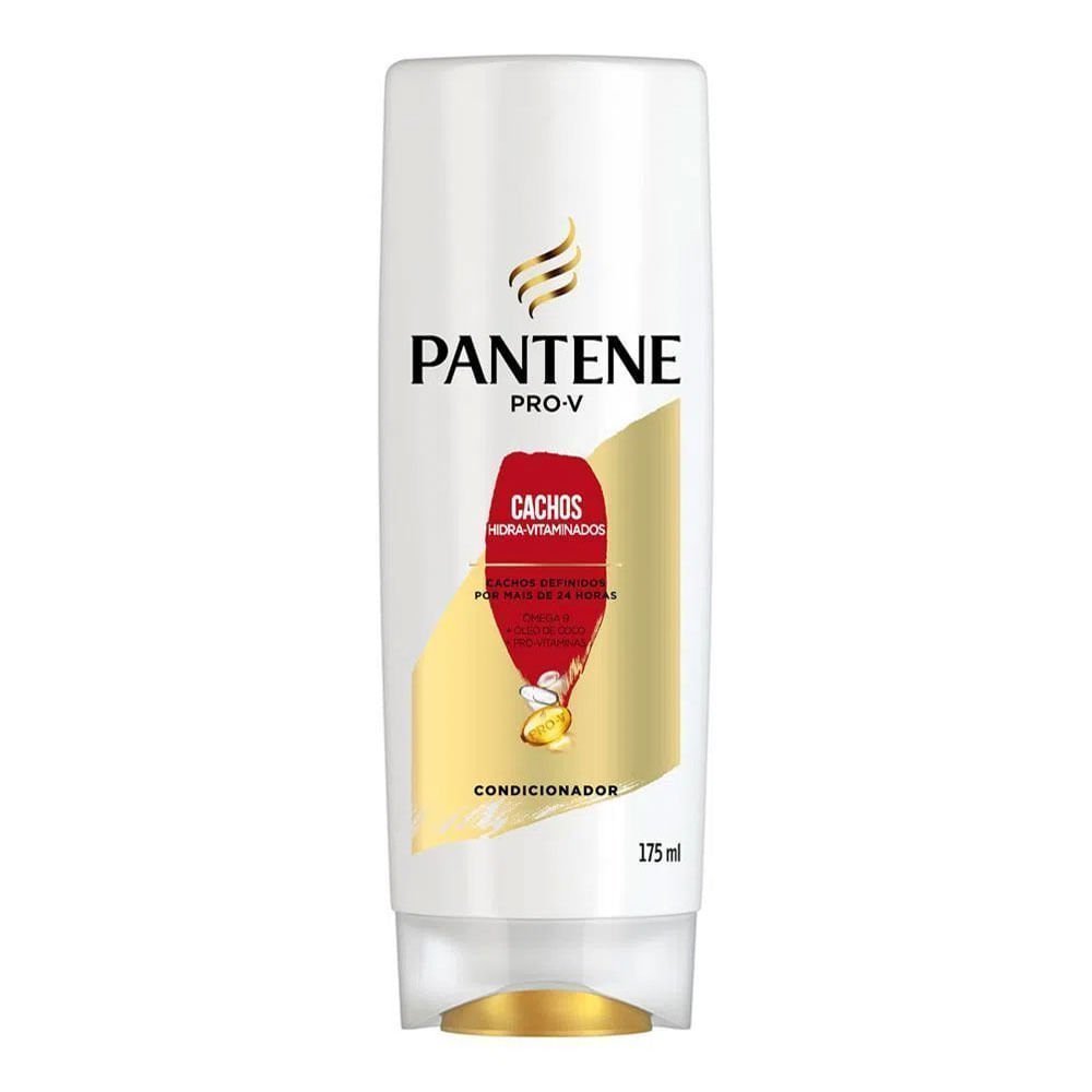 Condicionador Ômega 9, Óleo de Coco, Pro-Vitaminas Pantene Pro-V Cachos Hidra-Vitaminados Frasco 175ml