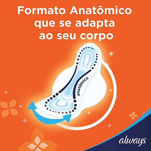 Encontraproduto.com.br - Absorvente Super Proteção Always Seca com abas Pacote com 8 unidades