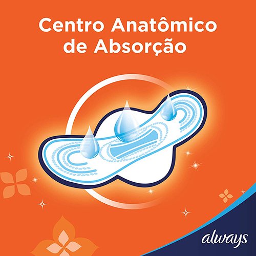 Encontraproduto.com.br - Absorvente Super Proteção Always Seca com abas Pacote com 8 unidades