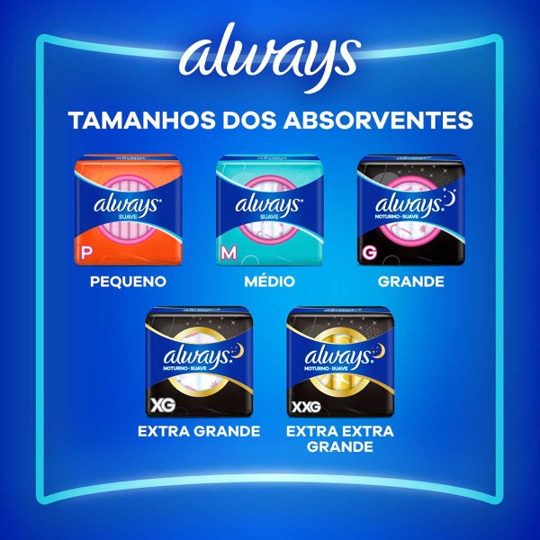 Encontraproduto.com.br - Absorvente com Abas Seca Always Pequeno Pacote 16 Unidades Grátis 2 Absorventes