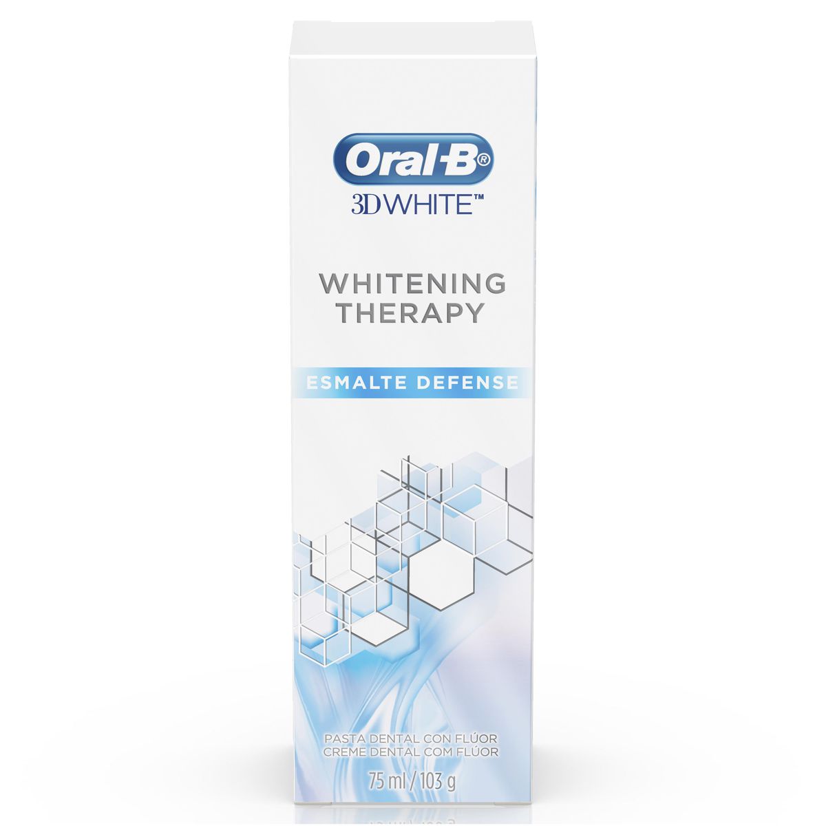 Creme Dental Oral-B 3D White Whitening Therapy Esmalte Defense 75ml/106g