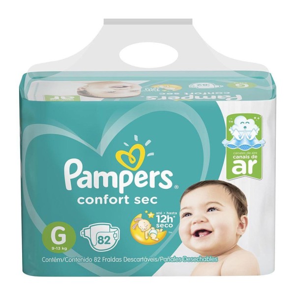Encontraproduto.com.br - Fralda Pampers Confort Sec G 82 Unidades