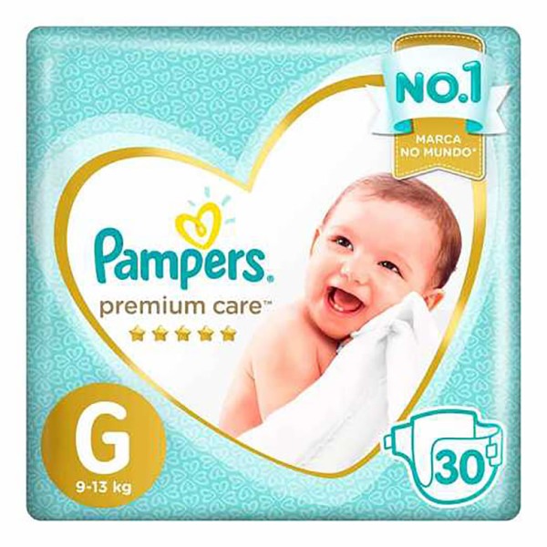 Encontraproduto.com.br - Fraldas Pampers Premium Care G 30 un
