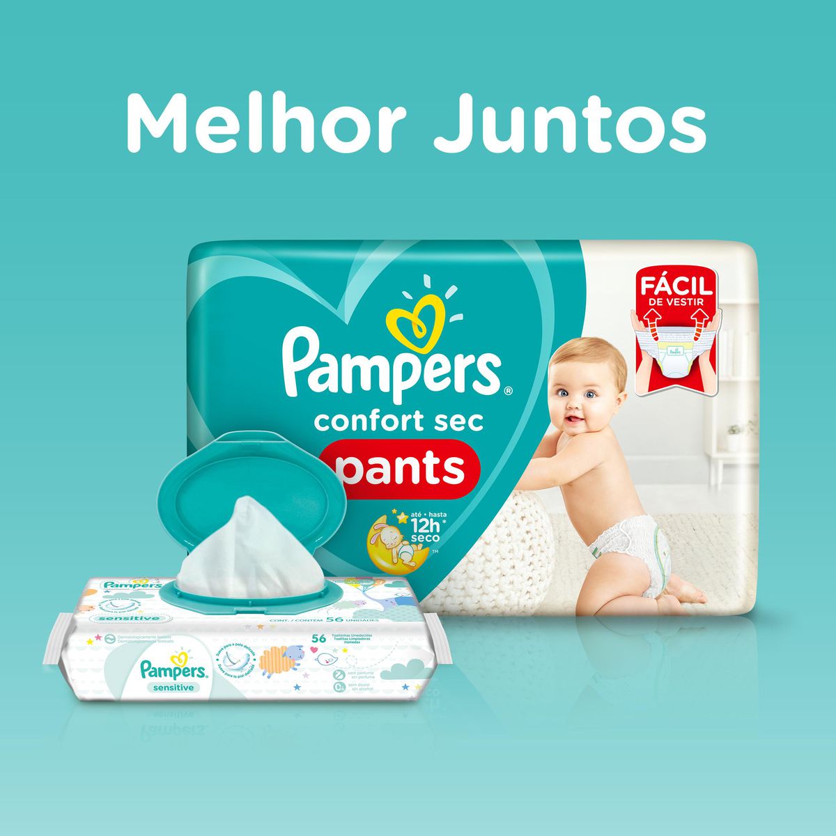 Encontraproduto.com.br - Fralda Pampers Pants Ajuste Total M 84 Unidades