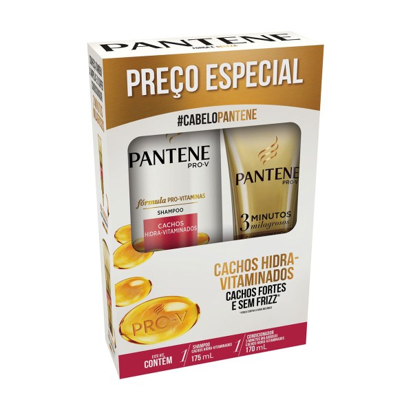 Encontraproduto.com.br - Kit Shampoo e Condicionador Pantene Cachos Hidra-Vitaminados