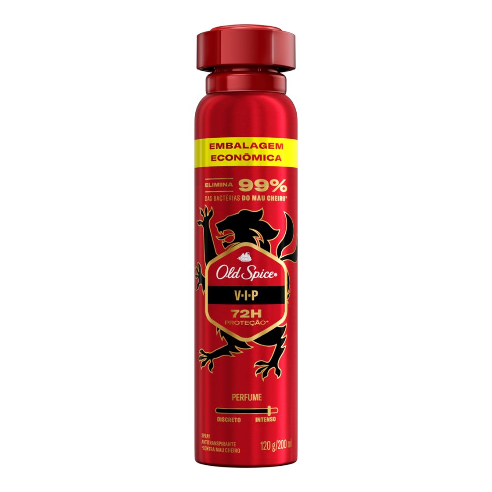 Desodorante Old Spice Masculino 200ml Aero Vip Esp