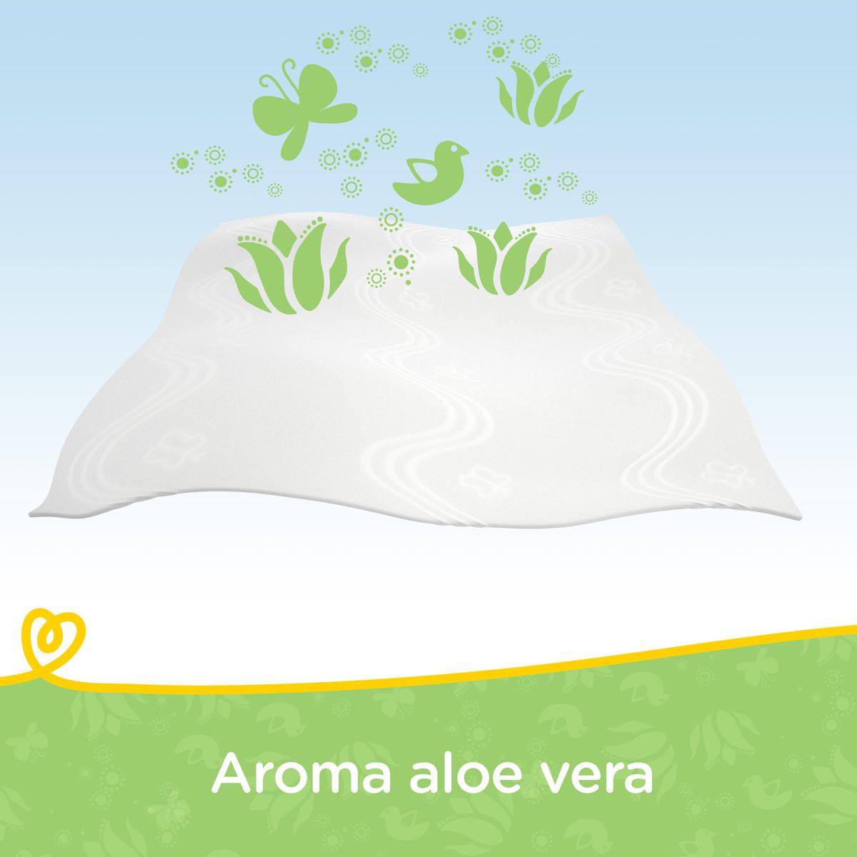 Encontraproduto.com.br - Toalhinhas Umedecidas Pampers Aroma de Aloe Vera 48 Unidades