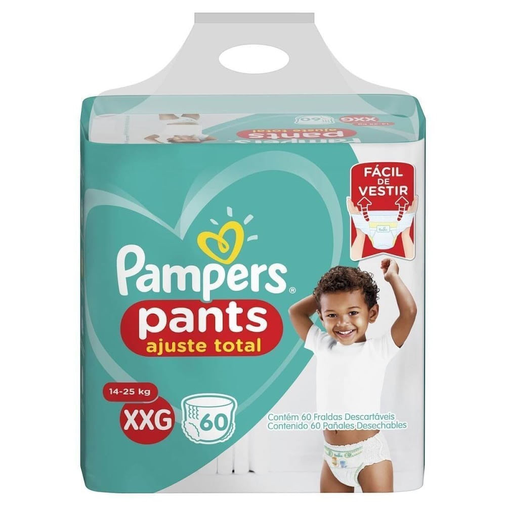 Encontraproduto.com.br - Fralda Pampers Pants Top XXg com 60un