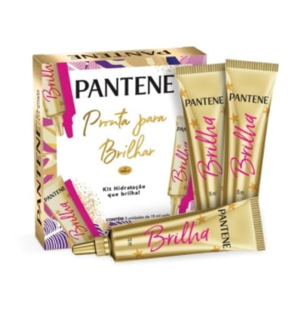 Encontraproduto.com.br - Creme De Tratamento Pantene Pronta Para Brilhar Com 3 Ampolas