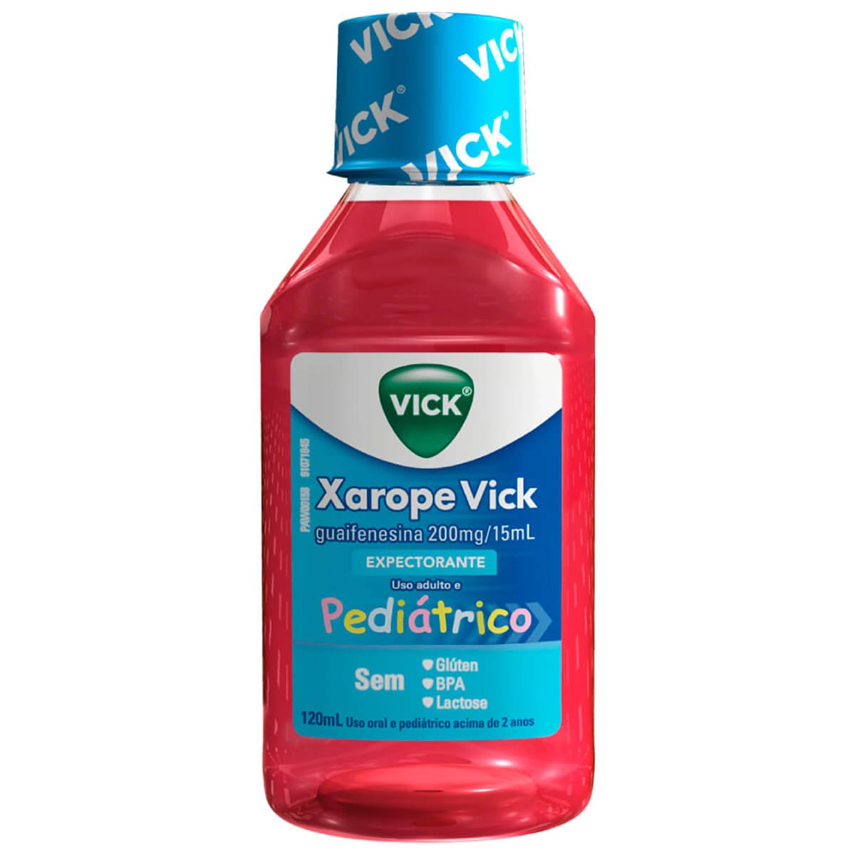 Encontraproduto.com.br - Xarope Expectorante 200mg/15ml Vick Frasco 120ml + Copo Medida