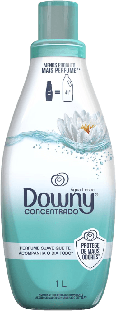 Encontraproduto.com.br - Amaciante de Roupa Concentrado Água Fresca Downy Frasco 1l