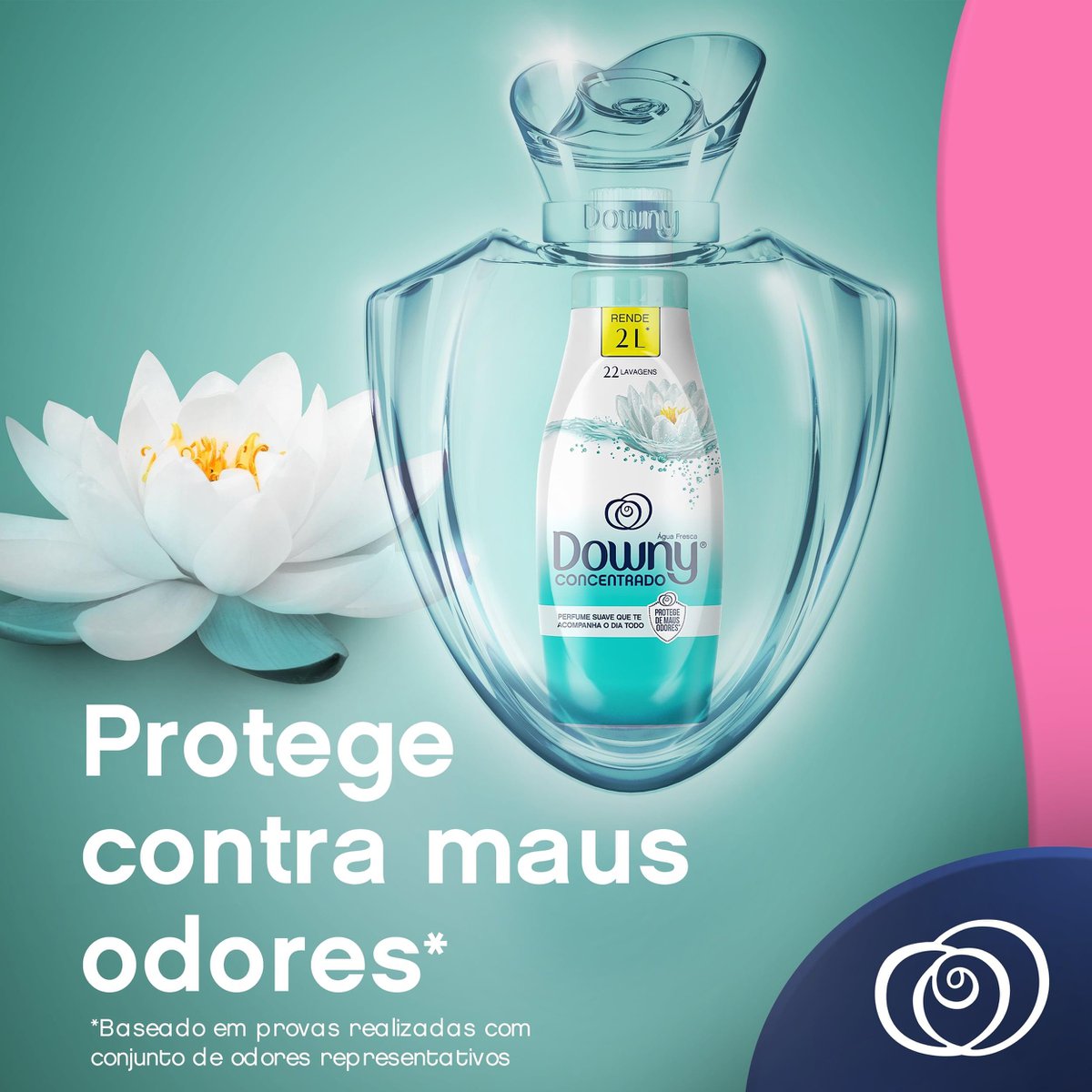 Encontraproduto.com.br - Amaciante de Roupa Concentrado Água Fresca Downy Frasco 1l
