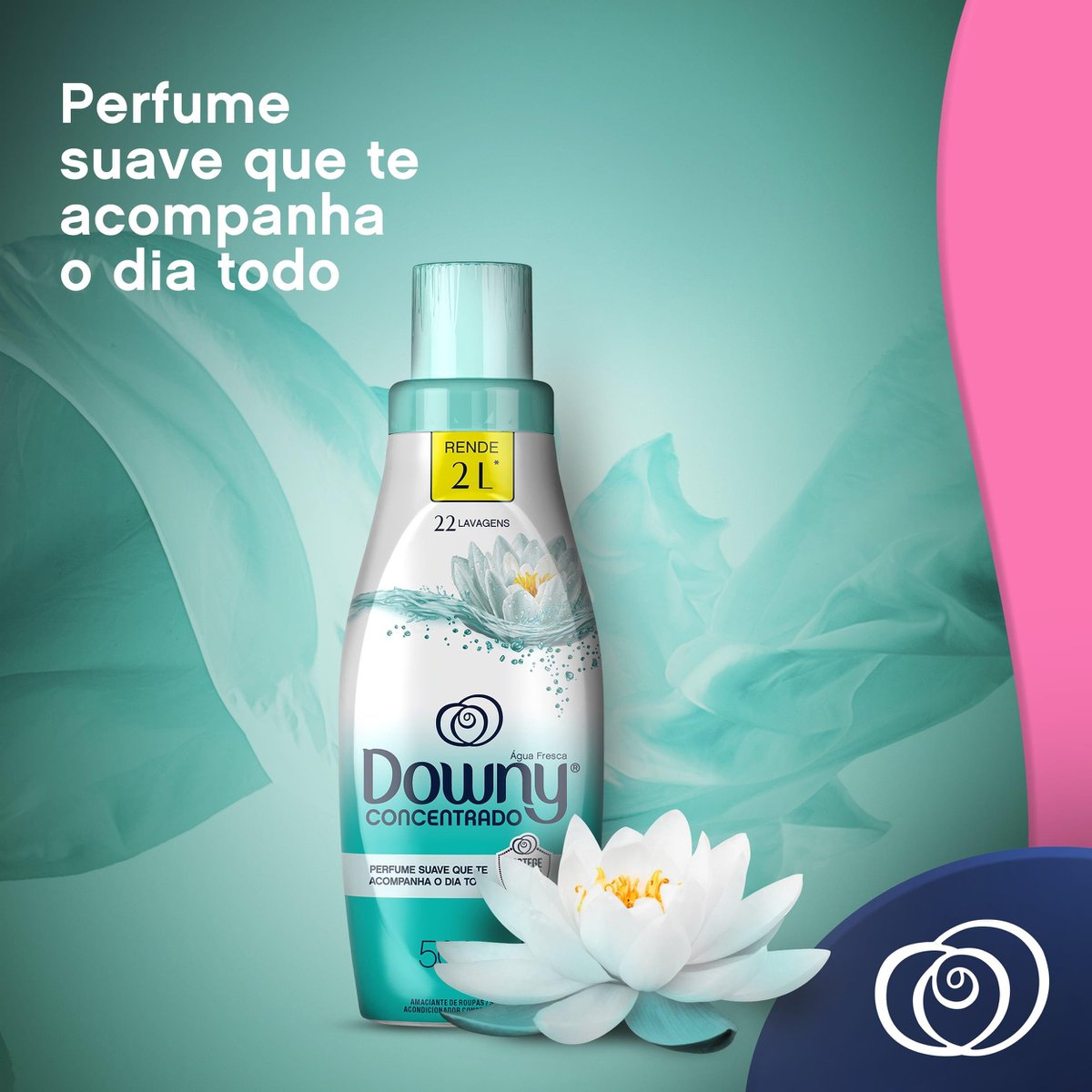 Encontraproduto.com.br - Amaciante de Roupa Concentrado Água Fresca Downy Frasco 1l