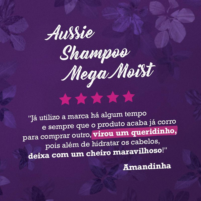 Encontraproduto.com.br - Aussie Kit Mega Moist - Shampoo 360ml + Condicionador 180ml
