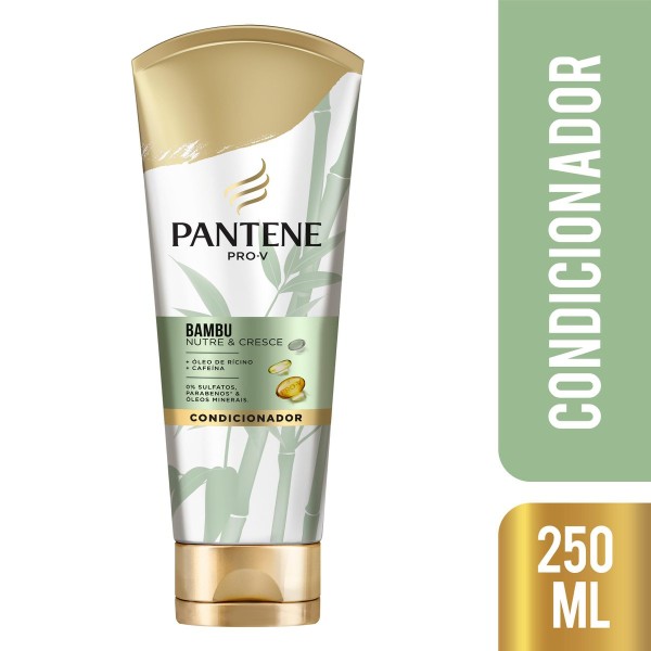 Encontraproduto.com.br - Condicionador Óleo de Rícino e Cafeína Pantene Pro-V Bambu Nutre & Cresce Bisnaga 250ml